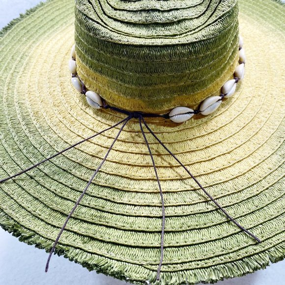 Upcycled Handmade Tie-Dyed Wide Brim Raw Edge Rancher OS main image 14